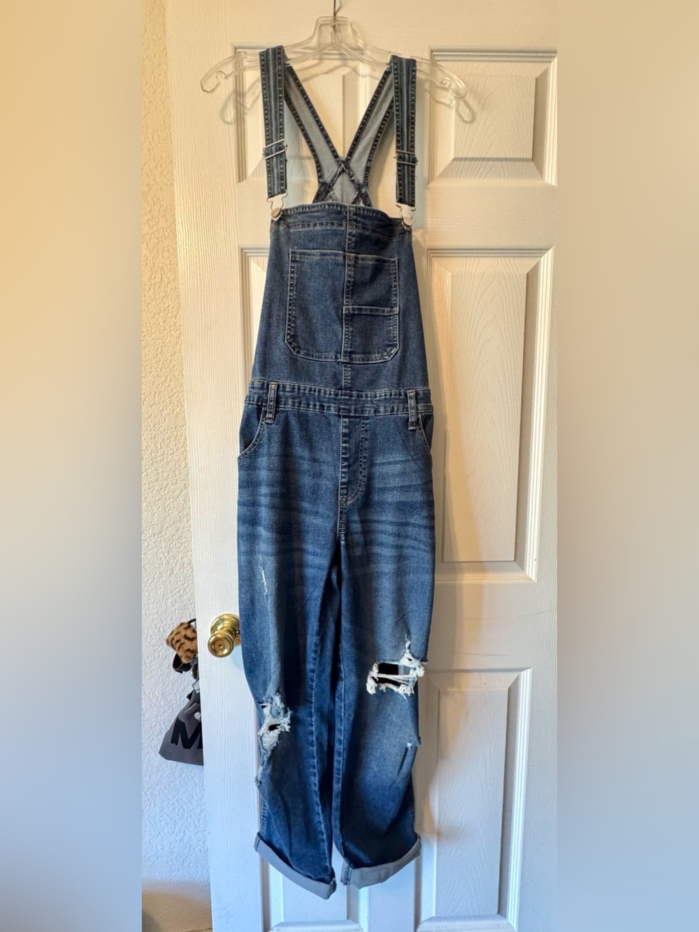 Celebrity Pink Cropped Overalls